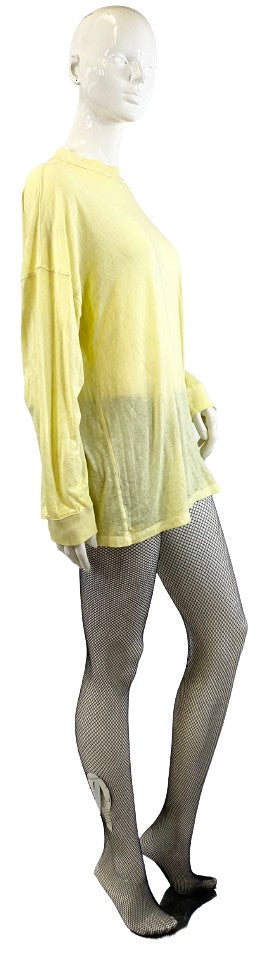 Victoria Secret Shirt Yellow Long Sleeve Size M  SKU 000366-1