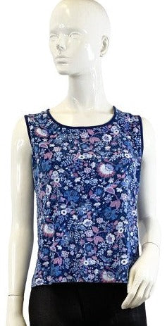 White Stag Top Blue Floral Design Size XXL  SKU 000366-4