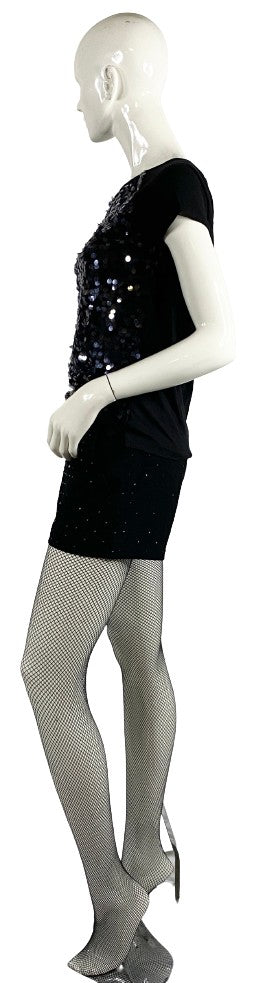 Diane Von Furstenberg Shorts Black Embellished Size 2 SKU 000361-6