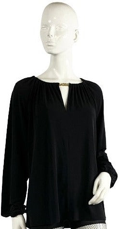 Michael Kors Top Black Long Sleeve Size XL  SKU 000361-14