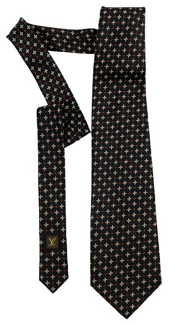 Louis Vuitton Men's Necktie Black Red Cream SKU 000284-29 – Designers On A  Dime