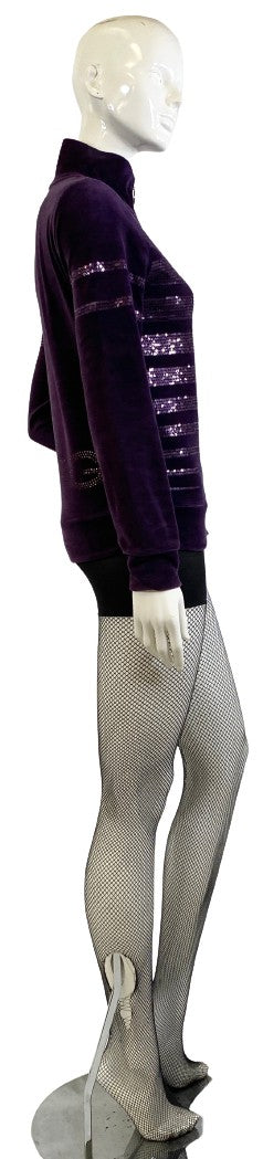 BCBG Maxazria  Jacket/Top Purple Embellished Size PM  SKU 000314-4