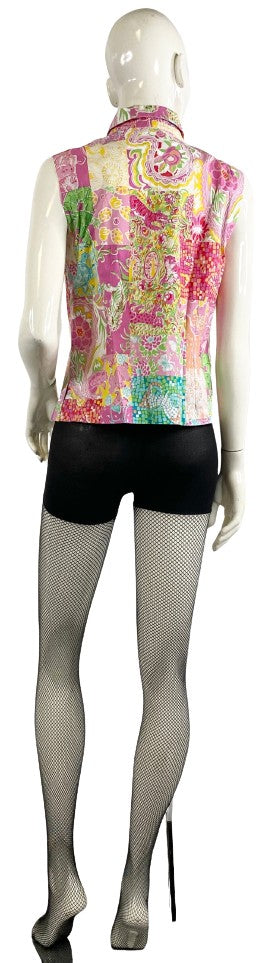 Key West Women's Blouse  Short Sleeve  Size 10  SKU 000101-1