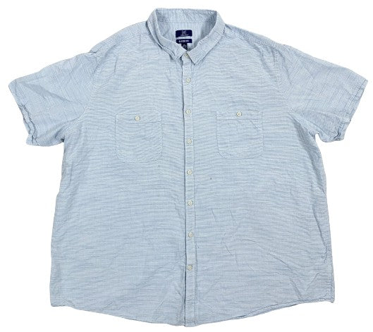 George Shirt Light Blue White  Size 3XL  SKU 000370-2