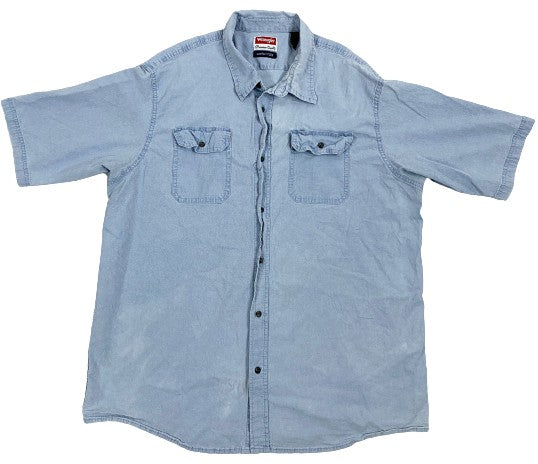 Wrangler Shirt Light Blue Comfort Flex Size 2XL  SKU 000370-3