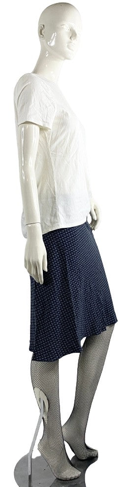 DKNY Skirt Navy Patterned Size 6  SKU 000005