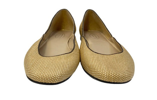 Talbots Shoes Flats Beige Textured Size 10W SKU 000281-1