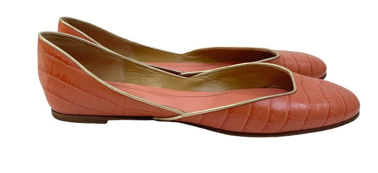 Valentina Garavani Shoes Coral Leather Size 40 US 9 SKU 000281-2