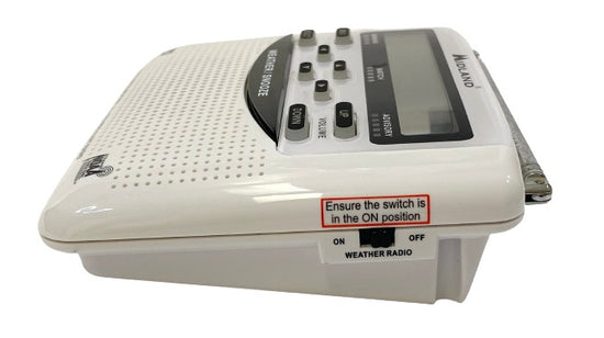 Midland WR120 Emergency Weather Radio Alarm Clock SKU 000396-5