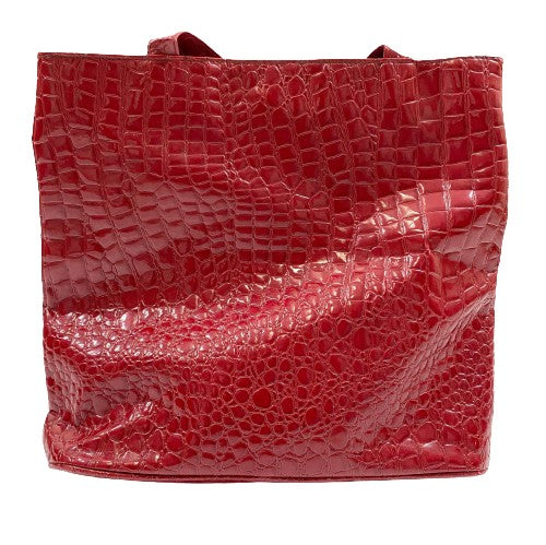Purse Red Faux Leather SKU 000270