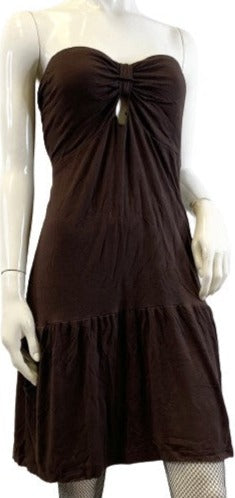 DOTTI Dress Brown Strapless Size XL SKU 000375-1