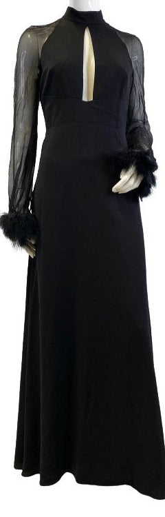 jill jill stuart maxi dress JILL JILL STUART Dress Black Long Size 4 SKU 000375-4 Designers On A Dime