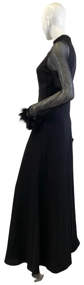 JILL JILL STUART Dress Black Long Size 4 SKU 000375-4
