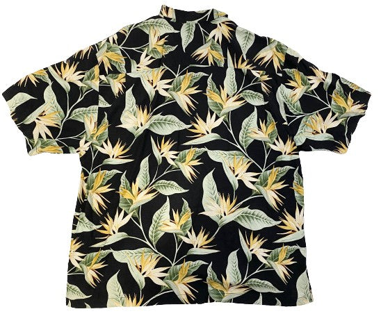 Montego Resort Shirt Men's Black Tropical Size XXL SKU 000156-1