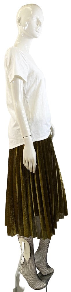 Chartou Skirt Black Gold Metallic Size XXL SKU 000403-7
