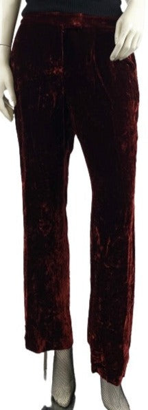 Anne Klein Pants Velvet Rust Size 14 NWT  SKU 000397-13