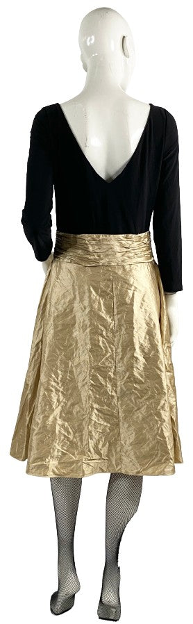 Ralph Lauren Dress Black Gold Size 8 SKU 000398-1