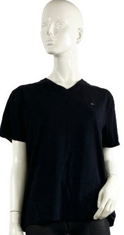 Tommy Hilfiger Shirt Black V Neck Size M SKU 000398-15