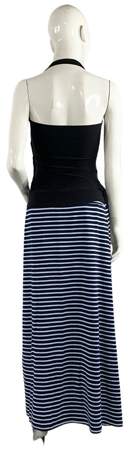 Talbots Skirt Maxi Navy Blue Light Blue Size M SKU 000398-19
