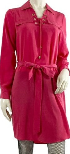 Calvin Klein Dress Pink Long Sleeve Size 6 SKU 000398-2 Designers On A Dime Calvin Klein Dress Pink Long Sleeve Size 6 SKU 000398-2 Designers On A Dime