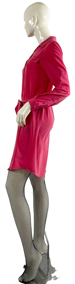 Calvin Klein Dress Pink Long Sleeve Size 6 SKU 000398-2 Designers On A Dime Calvin Klein Dress Pink Long Sleeve Size 6 SKU 000398-2 Designers On A Dime