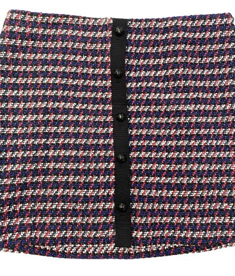Loft Skirt Blue Red White Texture Size 16 SKU 000207-5