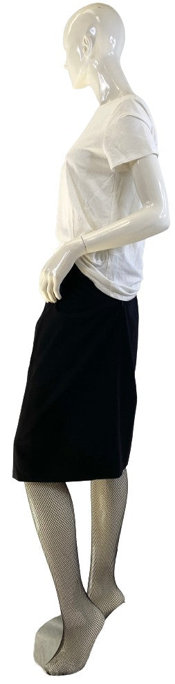 Load image into Gallery viewer, ESCADA Skirt Black 100% New Wool Size 42 SKU 000207-7
