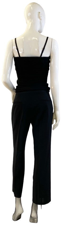 DKNY Dress Pants Black Wool Size 6 SKU 000377