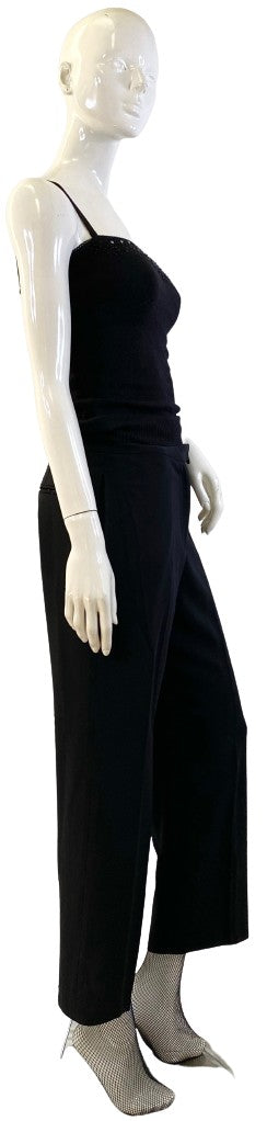 DKNY Dress Pants Black Wool Size 6 SKU 000377