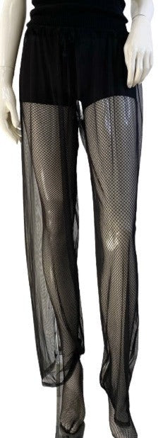 J. Valdi Pants Sheer Black Coverup SKU 000377