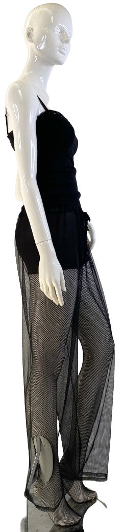 J. Valdi Pants Sheer Black Coverup SKU 000377