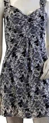 Ann Taylor Loft Dress Black Grey White Size 2P SKU 000319-3