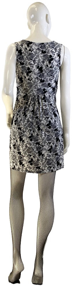 Ann Taylor Loft Dress Black Grey White Size 2P SKU 000319-3