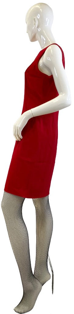 Jones New York Dress Red Sleeveless Size 8 SKU 000319-4 Designers On A Dime Jones New York Dress Red Sleeveless Size 8 SKU 000319-4 Designers On A Dime