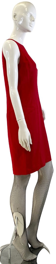Jones New York Dress Red Sleeveless Size 8 SKU 000319-4