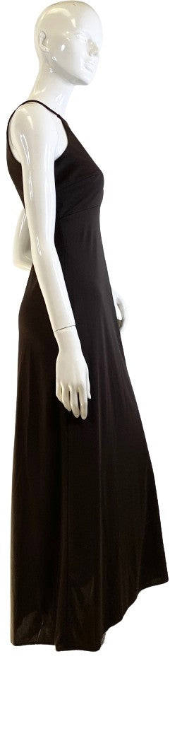 Laundry Dress Brown Long Halter Top Style Size 2 SKU 000319-6