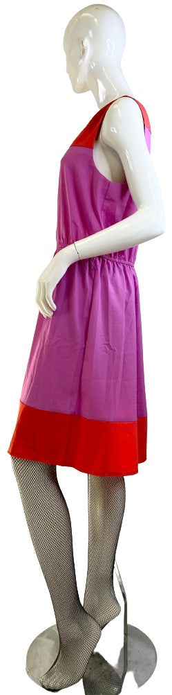 ANN Taylor Loft Dress Lavender Orange Size 12 SKU 000319-8 Designers On A Dime ANN Taylor Loft Dress Lavender Orange Size 12 SKU 000319-8 Designers On A Dime