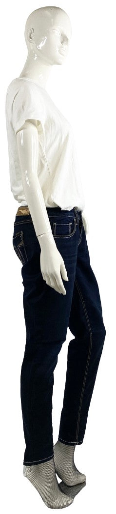 Seven 7 Jeans Dark Blue Denim Skinny Size 8 SKU 000405-4