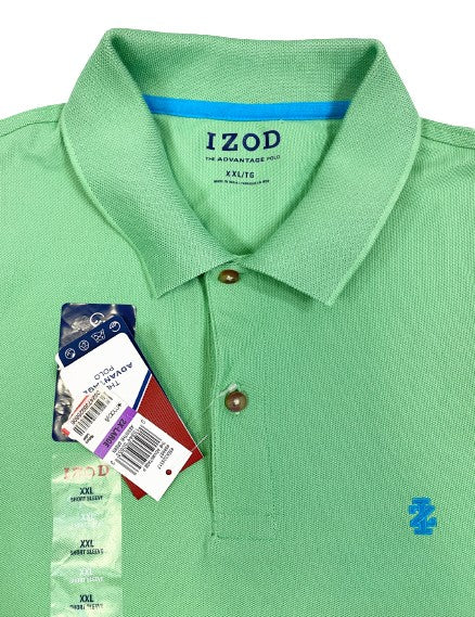 IZOD Shirt Men's Green Classic Polo NWT Size XXL  SKU 000397-8