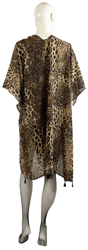 Ultra Pink Brown Cover/Wrap Leopard Print Size 2X SKU 000410-13