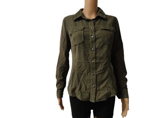 GUESS Long Sleeve Shirt Green Size S SKU 000244-8