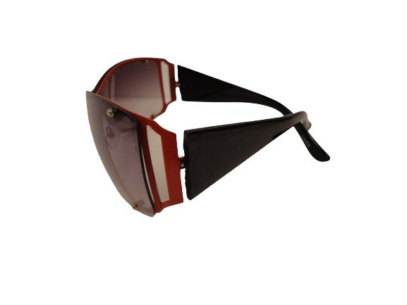 Sunglasses Red & Black w/ Pink Case SKU 400-13