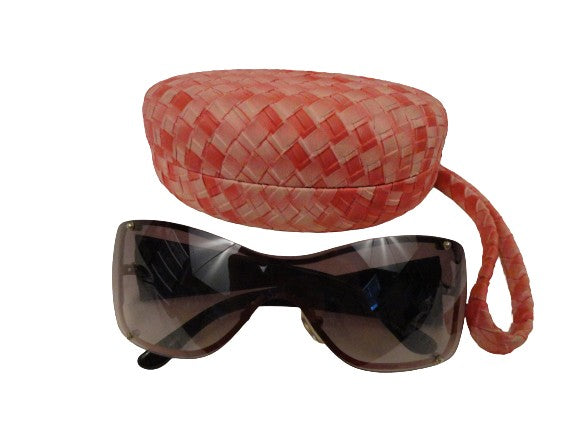 Sunglasses Red & Black w/ Pink Case SKU 400-13