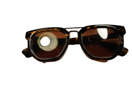 Sunglasses Brown Tortoise Shell Mirrored SKU 400-10