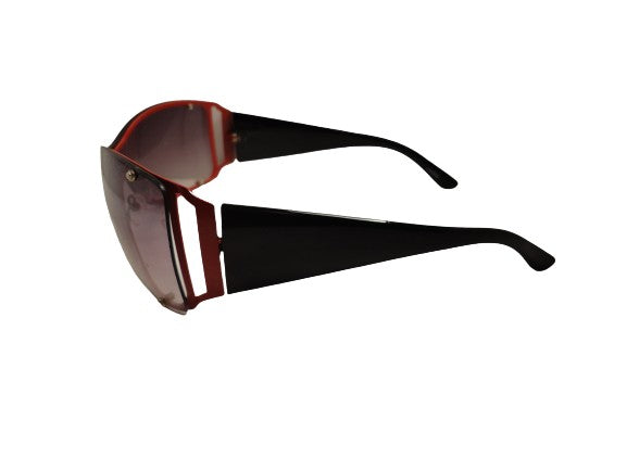 Sunglasses Red & Black w/ Pink Case SKU 400-13