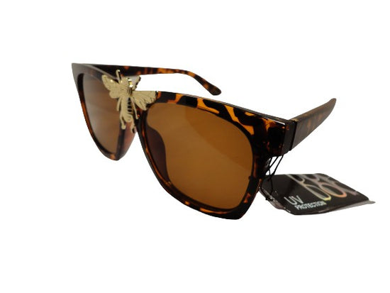 Sunglasses Brown Tortoiseshell Embellished NWT SKU 400-26