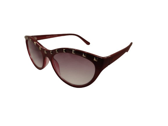 Sunglasses Readers w/Case Burgundy Embellished SKU 400-36