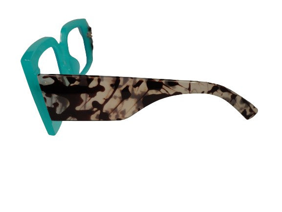 Sunglasses Chunky Aqua Frames NWT SKU 400-78