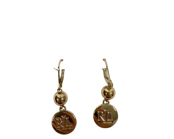 Ralph Lauren Earrings Gold Initials "LRL" NWOT SKU 000059-9