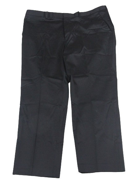 Perry Ellis Premium 60's Black Dress Pants Tailored Fit Flat Front Size 44 waist, 32 length SKU 000164